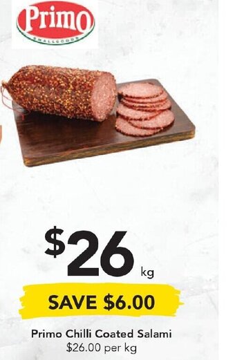 Drakes Primo Chilli Coated Salami offer