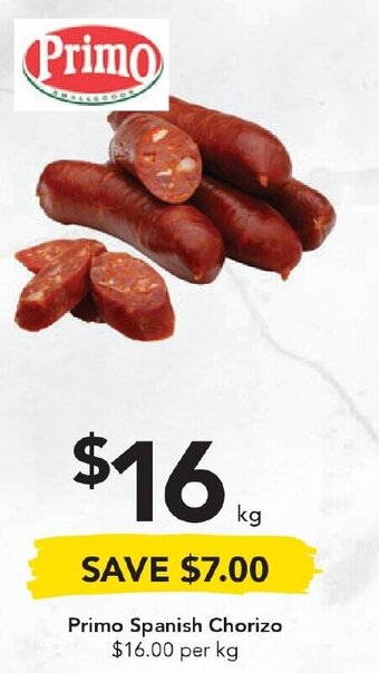 Drakes Primo Spanish Chorizo offer