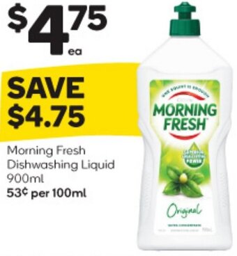 Woolworths Morning Fresh Dishwashing Liquid 900ml offer
