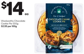 Woolworths Woolworths Chocolate Cookie Pie 550g offer