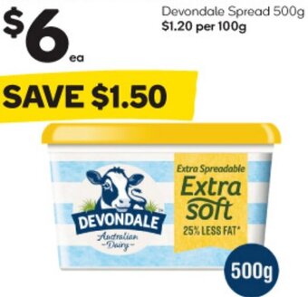 Woolworths Devondale Spread 500g offer