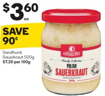 Woolworths Sandhurst Sauerkraut 500g offer