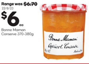 Bonne Maman Conserve 370-380g