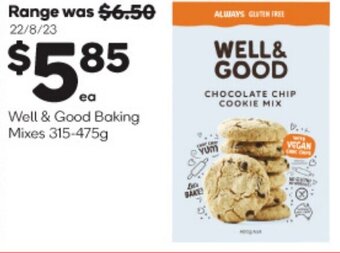 Woolworths Well & Good Baking Mixes 315-475g offer