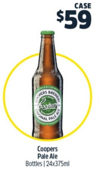 Woolworths Coopers Pale Ale Bottles | 24x375ml offer