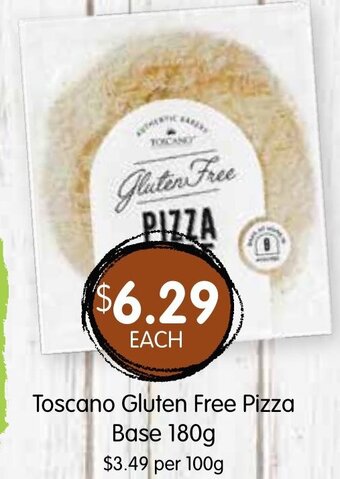 Spudshed Toscano Gluten Free Pizza Base 180g offer