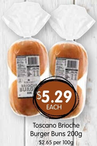 Spudshed Toscano Brioche Burger Buns 200g offer