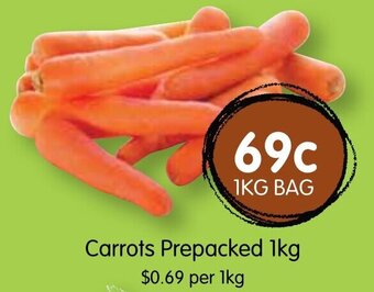 Spudshed Carrots Prepacked 1kg offer
