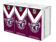 NRL Pocket Tissues Manly Warringah Sea Eagles 6 Pack
