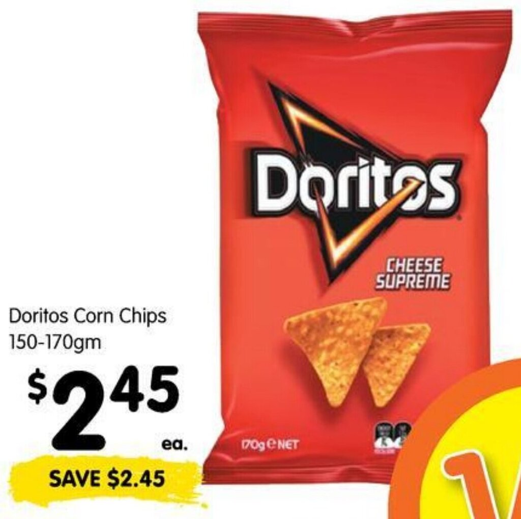 Doritos Corn Chips 150170gm offer at Spar