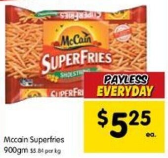 Spar Mccain Superfries 900gm offer