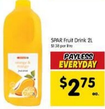 SPAR Fruit Drink 2L