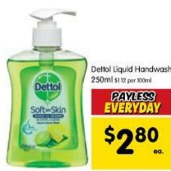 Spar Dettol Liquid Handwash 250ml offer