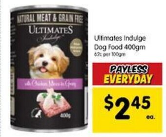 Spar Ultimates Indulge Dog Food 400gm offer