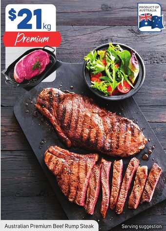 Foodland Australian Premium Beef Rump Steak offer