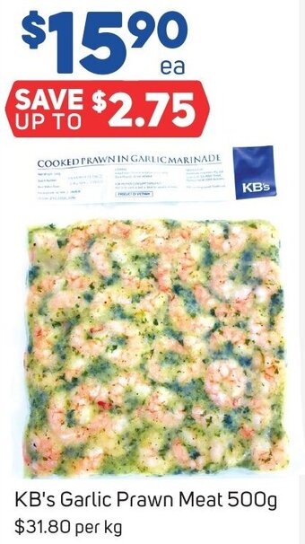 Foodland KB's Garlic Prawn Meat 500g offer