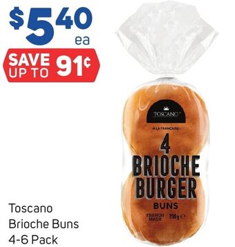 Foodland Toscano Brioche Buns 4-6 Pack offer