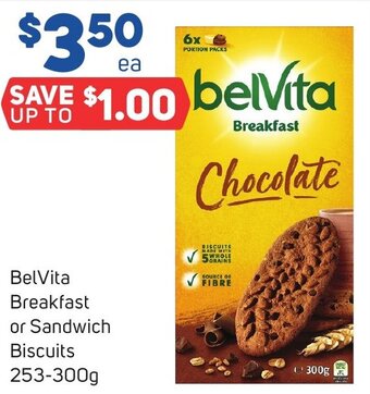 Foodland BelVita Breakfast or Sandwich Biscuits 253-300g offer