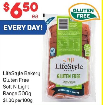 Foodland LifeStyle Bakery Gluten Free Soft N Light Range 500g offer