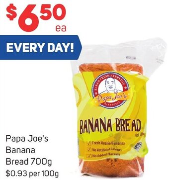 Foodland Papa Joe's Banana Bread 700g offer