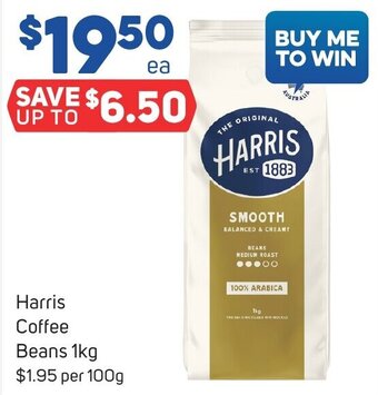 Foodland Harris Coffee Beans 1kg offer
