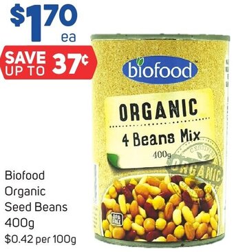 Foodland Biofood Organic Seed Beans 400g offer