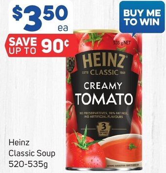 Foodland Heinz Classic Soup 520-535g offer