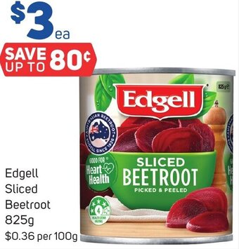 Edgell Sliced Beetroot 825g