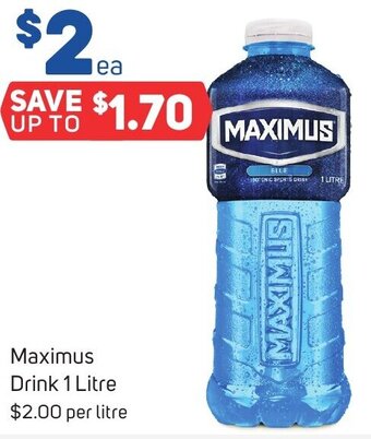 Foodland Maximus Drink 1 Litre offer