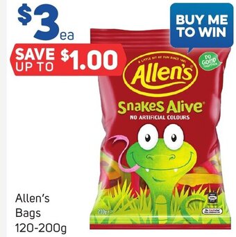 Foodland Allen's Bags 120-200g offer