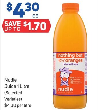 Foodland Nudie Juice 1 Litre offer