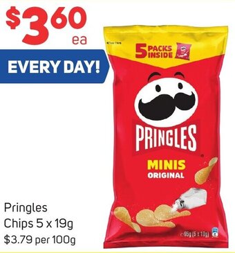 Foodland Pringles Chips 5 x 19g offer