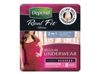 ePharmacy Depend Women Real Fit Underwear Medium 8 Pack offer