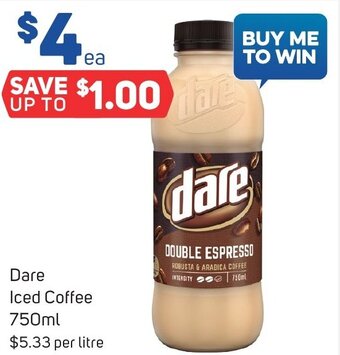 Foodland Dare Iced Coffee 750ml offer