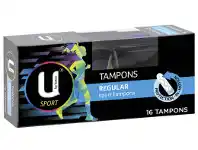 U by Kotex Regular Sport Tampons 16 Pack