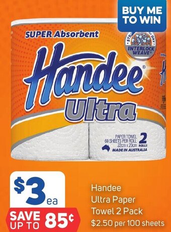 Foodland Handee Ultra Paper Towel 2 Pack offer