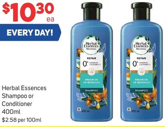 Herbal Essences Shampoo or Conditioner 400ml