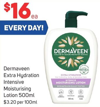 Foodland Dermaveen Extra Hydration Intensive Moisturising Lotion 500ml offer