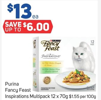 Foodland Purina Fancy Feast Inspirations Multipack 12 x 70g offer