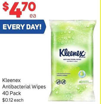 Foodland Kleenex Antibacterial Wipes 40 Pack offer