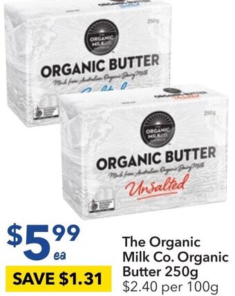 The Organic Milk Co. Organic Butter 250g