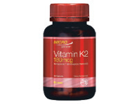 Chemist Warehouse Microgenics Vitamin K2 180mcg 30 Capsules offer