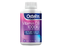 ePharmacy Ostelin Vitamin D3 1000IU 300 Capsules offer