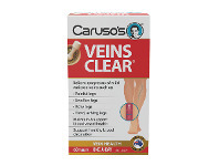 ePharmacy Caruso’s Natural Health Veins Clear 60 Tablets offer