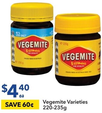 Ritchies Vegemite Varieties 220-235g offer