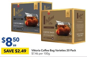 Vittoria Coffee Bag Varieties 20 Pack
