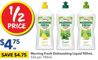 Ritchies Morning Fresh Dishwashing Liquid 900mL offer