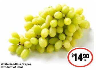 IGA White Seedless Grapes offer