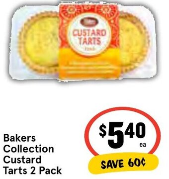 IGA Bakers Collection Custard Tarts 2 Pack offer