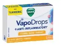 Vicks VapoDrops + Anti-Inflammatory Honey Menthol 36 Lozenges